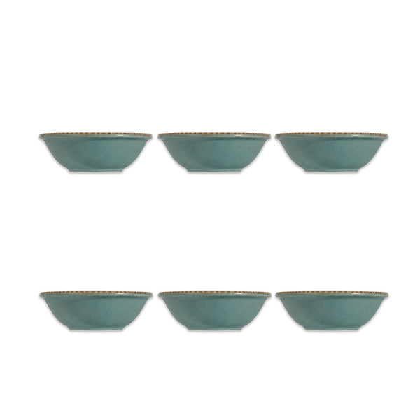 Lot 6 bols LUNEA bleu profond style moderne