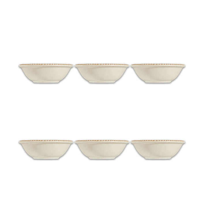 Lot 6 bols beige LUNEA porcelaine style minimaliste chic