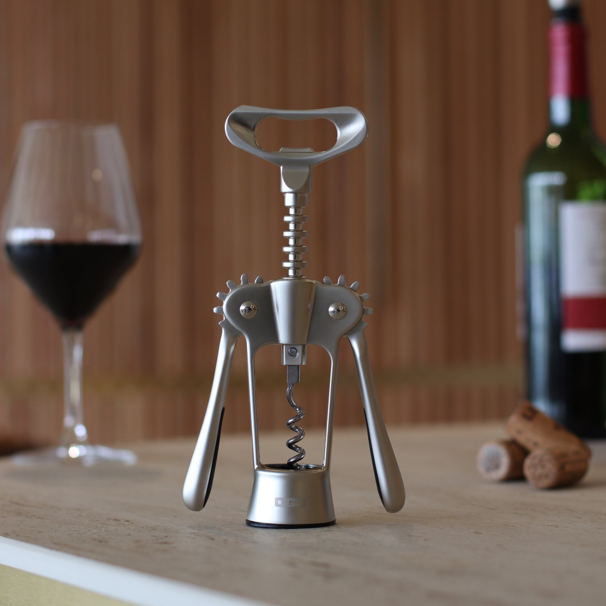Stainless steel lever corkscrew – ogo living