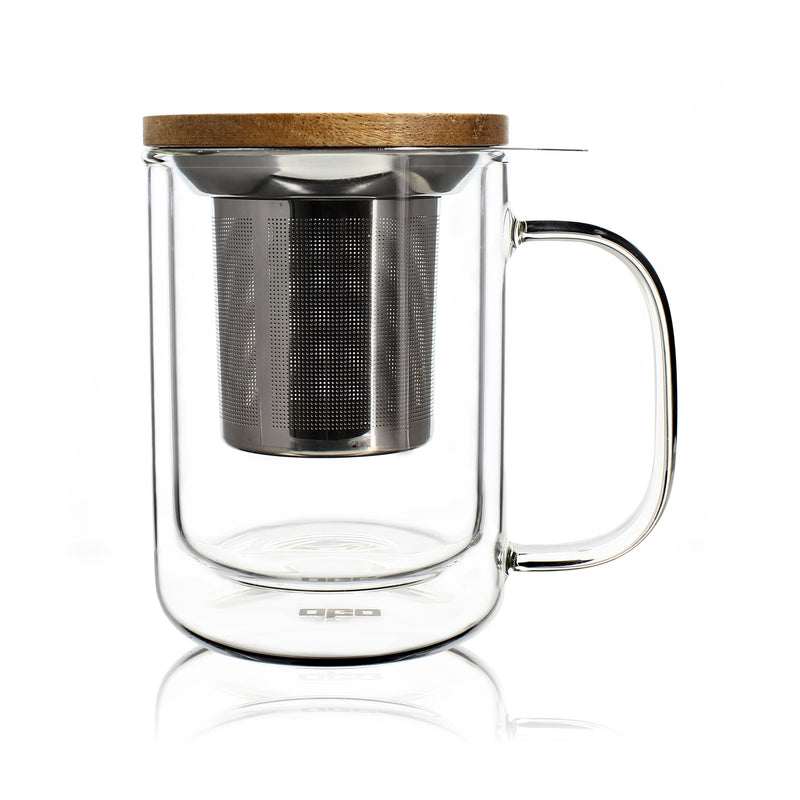GUSTAVE tea pot in double wall glass 350ml – ogo living