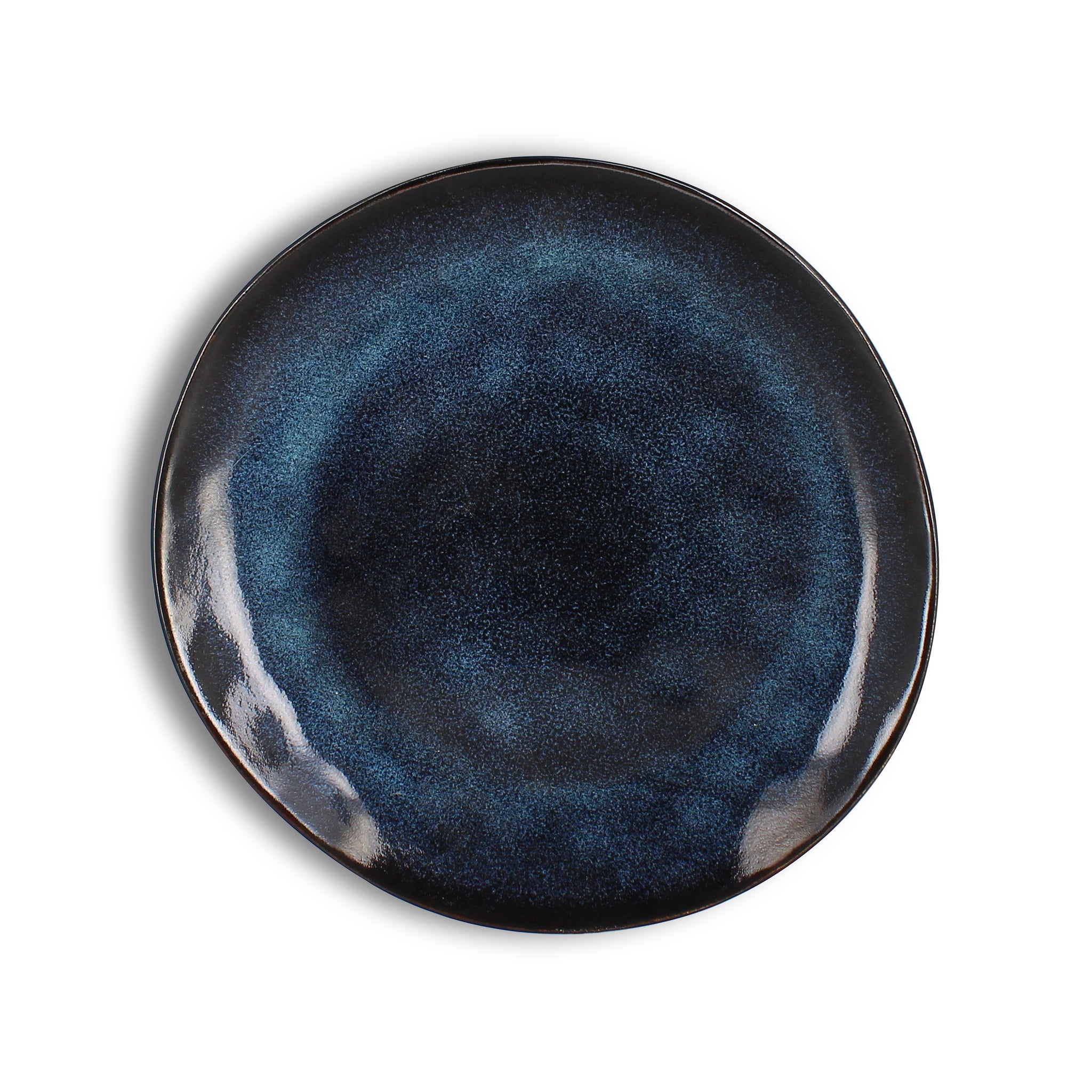 Assiette Décorative Bleue En Verre Gravé à La Main – ‘Pieds-Noirs Et Fier De L’être’
