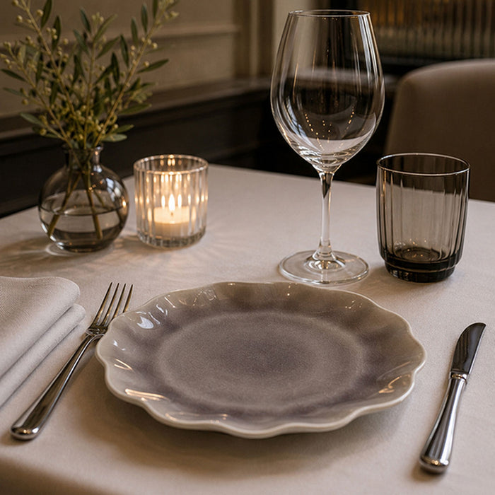 Assiette plate en grès émaillé parme NOVA 26,5cm