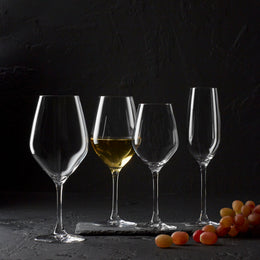 Lot de 6 verres à vin en cristallin ZENITH 35cl